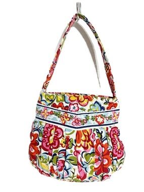 Vera Bradley Hannah Bag Small Shoulder Purse Hope Garden Retired Pink Floral